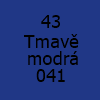 43 Tmavě modrá 041